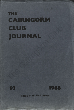 The Cairngorm Club Journal No 93 cover
